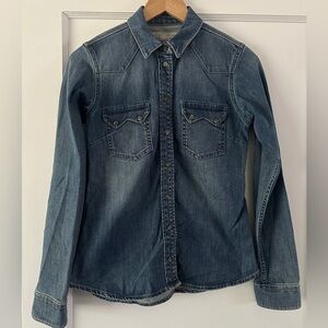 AllSaints Western Style Denim Shirt